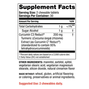 Curcumin C3 Reduct® Chewable **