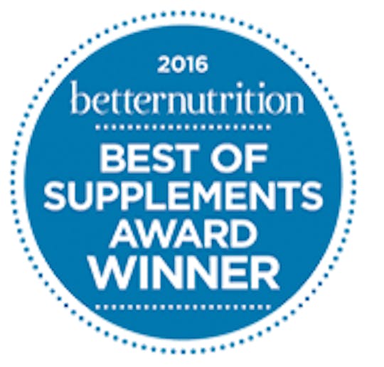 Better Nutrition 2016 Best of Supplements Award Winner