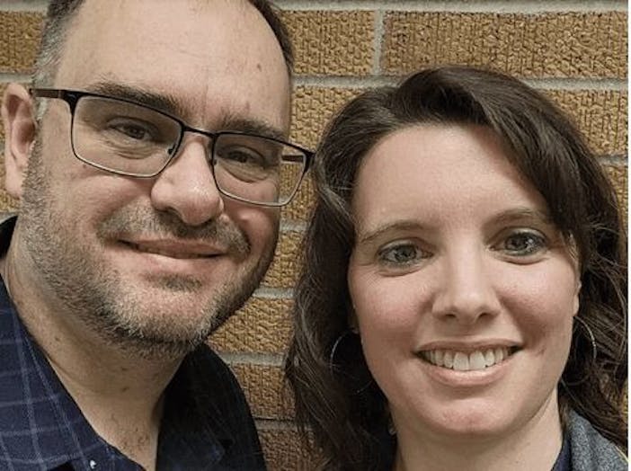 Philip G. with his wife
